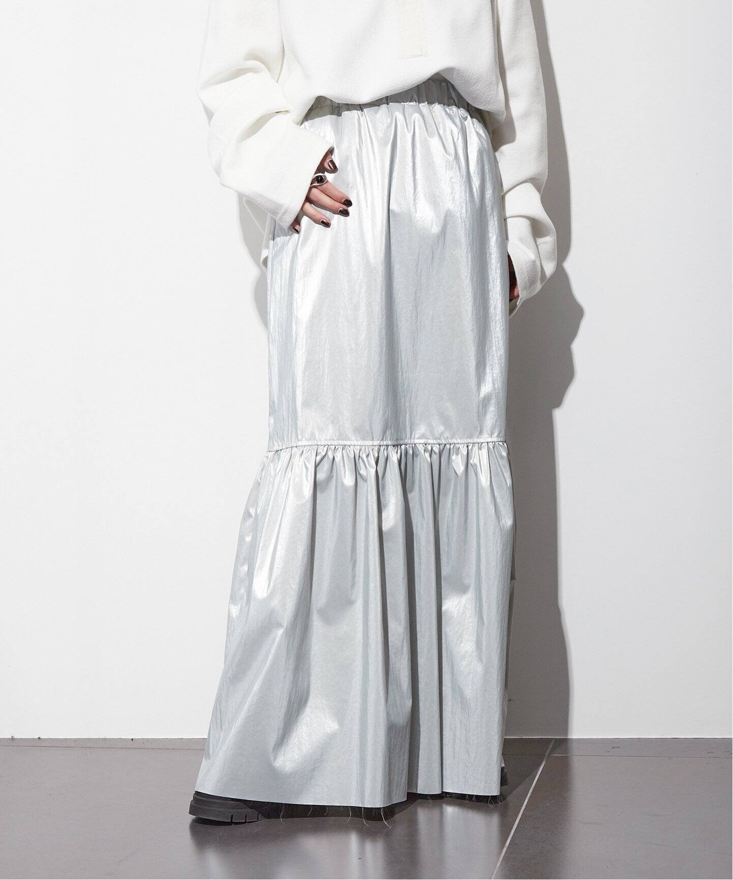 METALLIC TIERED スカート（ロング・マキシ丈スカート）｜CITYSHOP  
