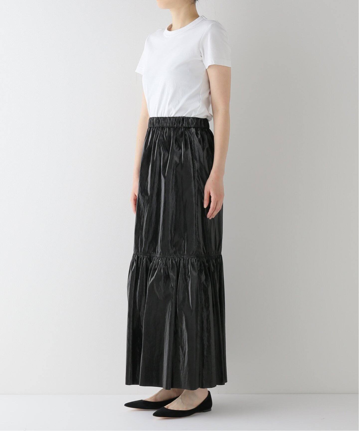 METALLIC TIERED スカート（ロング・マキシ丈スカート）｜CITYSHOP 