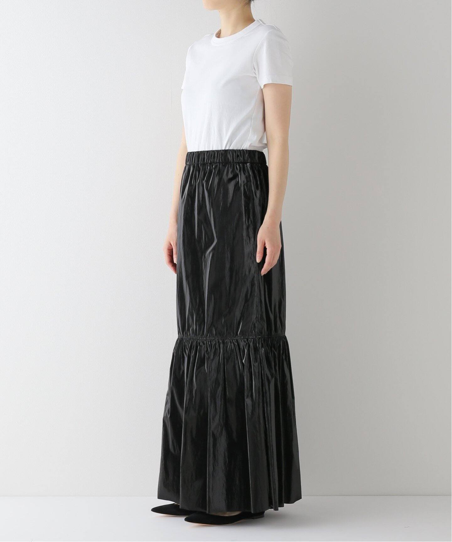 METALLIC TIERED スカート（ロング・マキシ丈スカート）｜CITYSHOP 