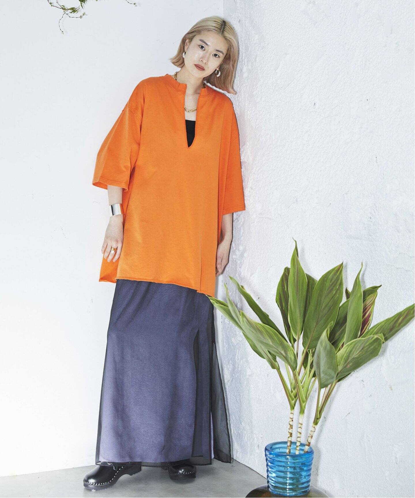 ORGANDY THROUGH スカート（ロング・マキシ丈スカート）｜CITYSHOP 