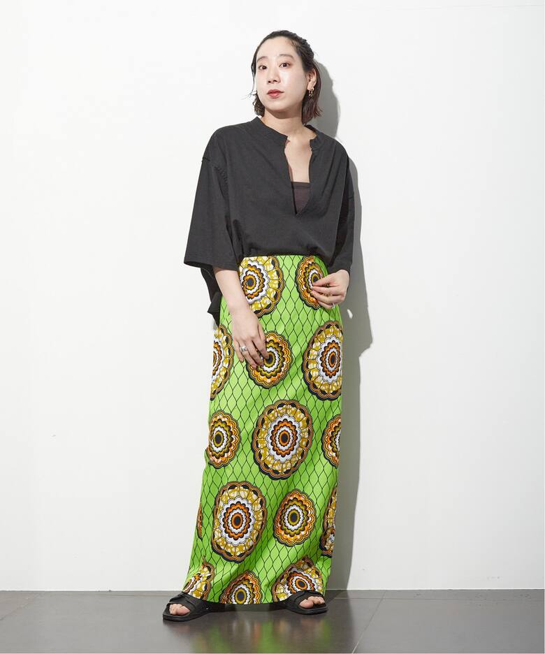 AFRICAN WAX PRINT スカート（ロング・マキシ丈スカート）｜CITYSHOP 