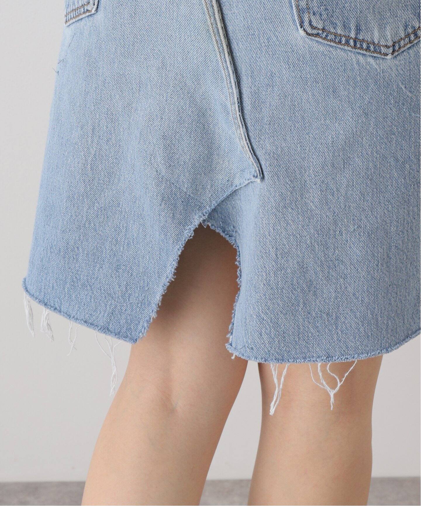 デニムラップスカート ミディアム（デニムスカート）｜Bonum（ボナム  