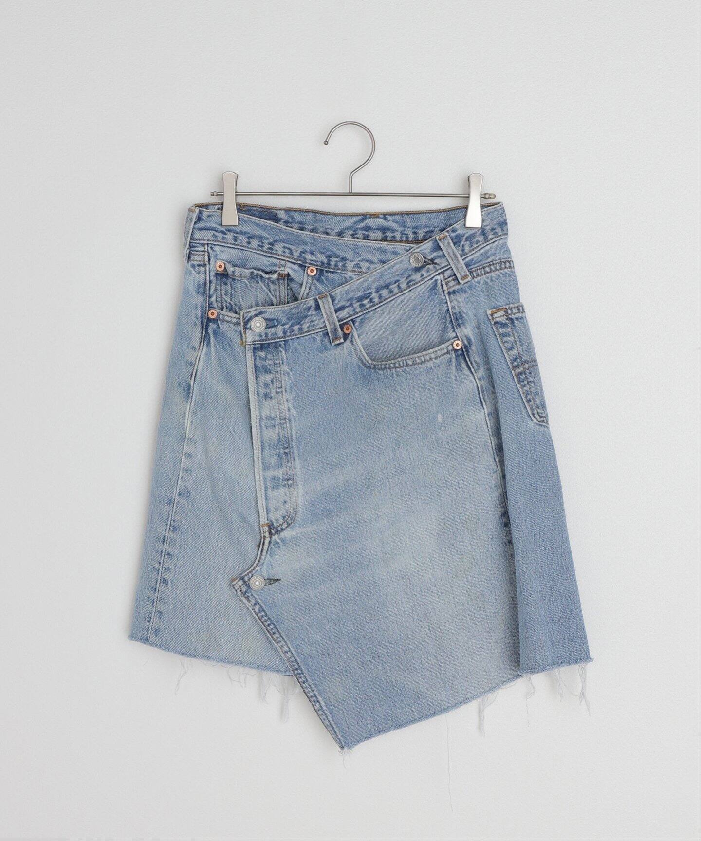 デニムラップスカート ミディアム（デニムスカート）｜Bonum（ボナム  