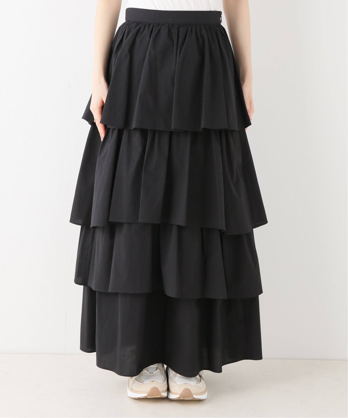 CLANE / クラネ】FRILL TIERED SKIRT（ロング・マキシ丈スカート 