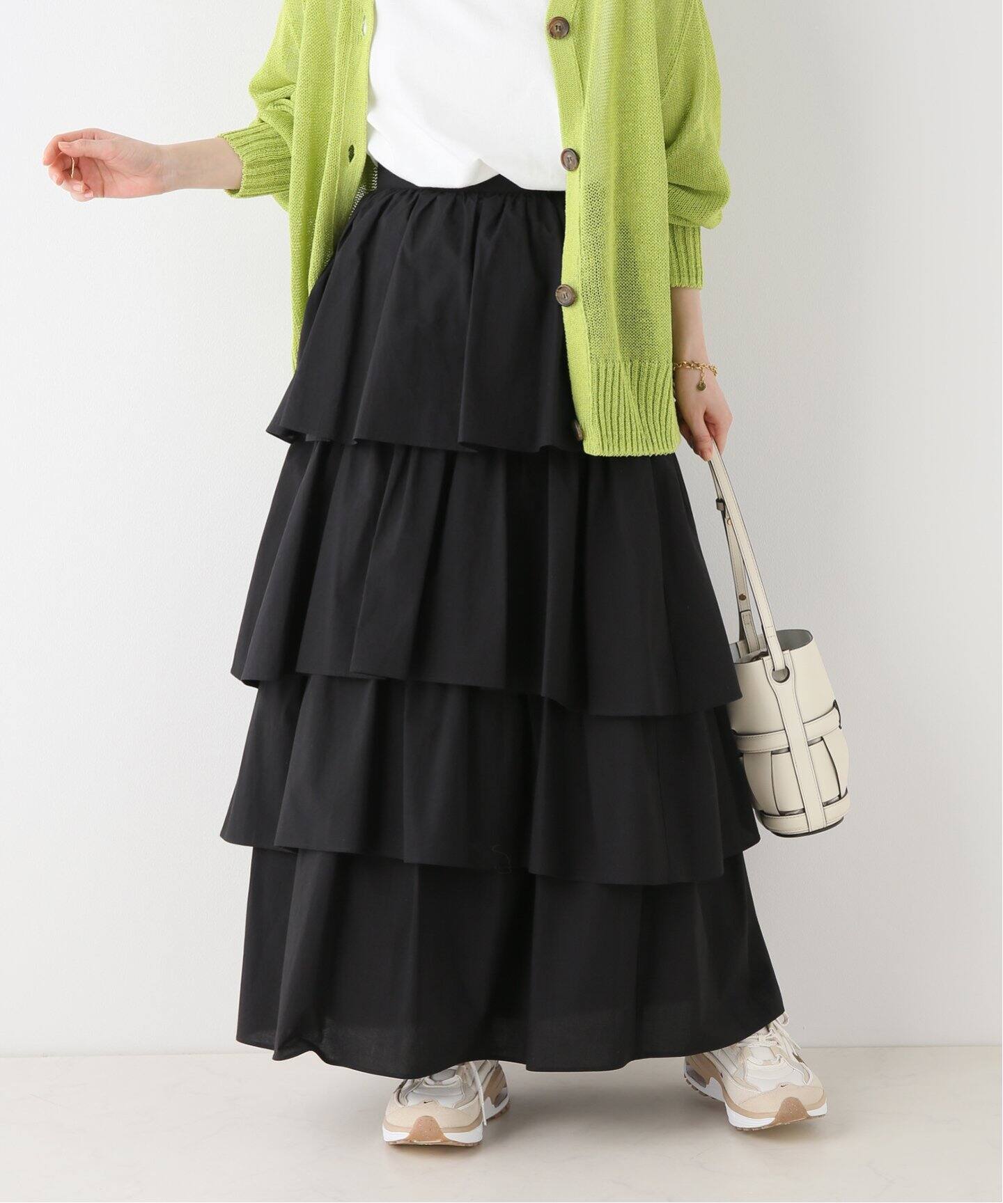 CLANE / クラネ】FRILL TIERED SKIRT（ロング・マキシ丈スカート 