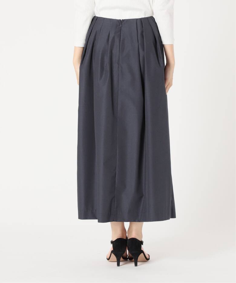 ライトタフタ タックスカート（ロング・マキシ丈スカート）｜La  