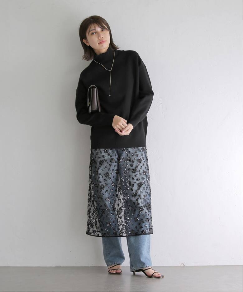 BAUME バルーンマキシスカート ネイビー 36 スカート