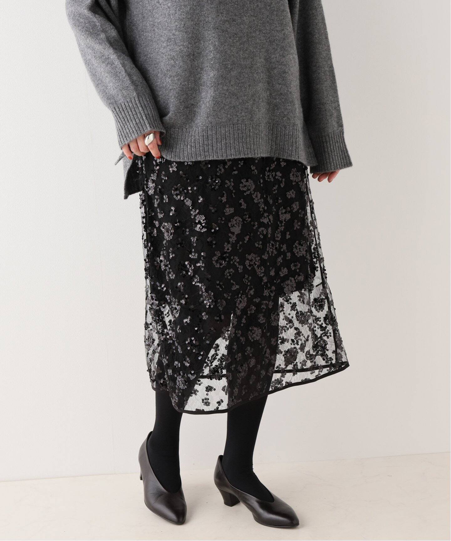 BAUM UND PFERDGARTEN ストレッチ ボタンダウン スカート（BAUM UND  