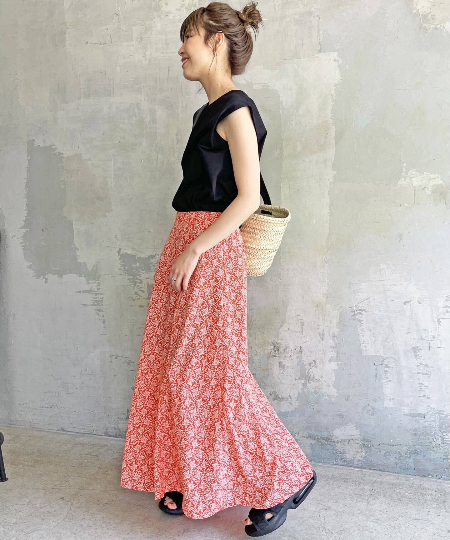 プリントフレアスカート（ロング・マキシ丈スカート）｜Spick and Span  