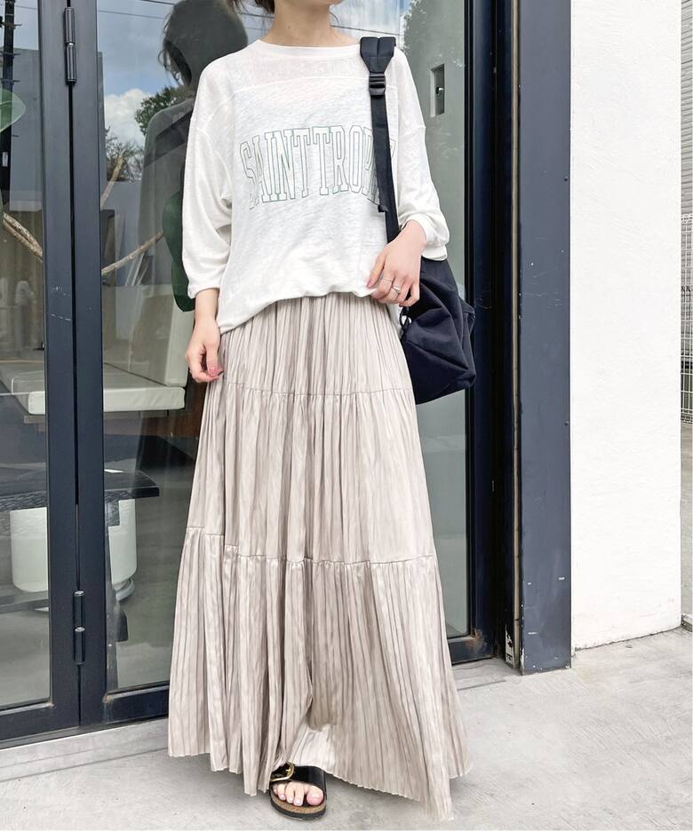 ティアードプリーツスカート（ロング・マキシ丈スカート）｜Spick and  