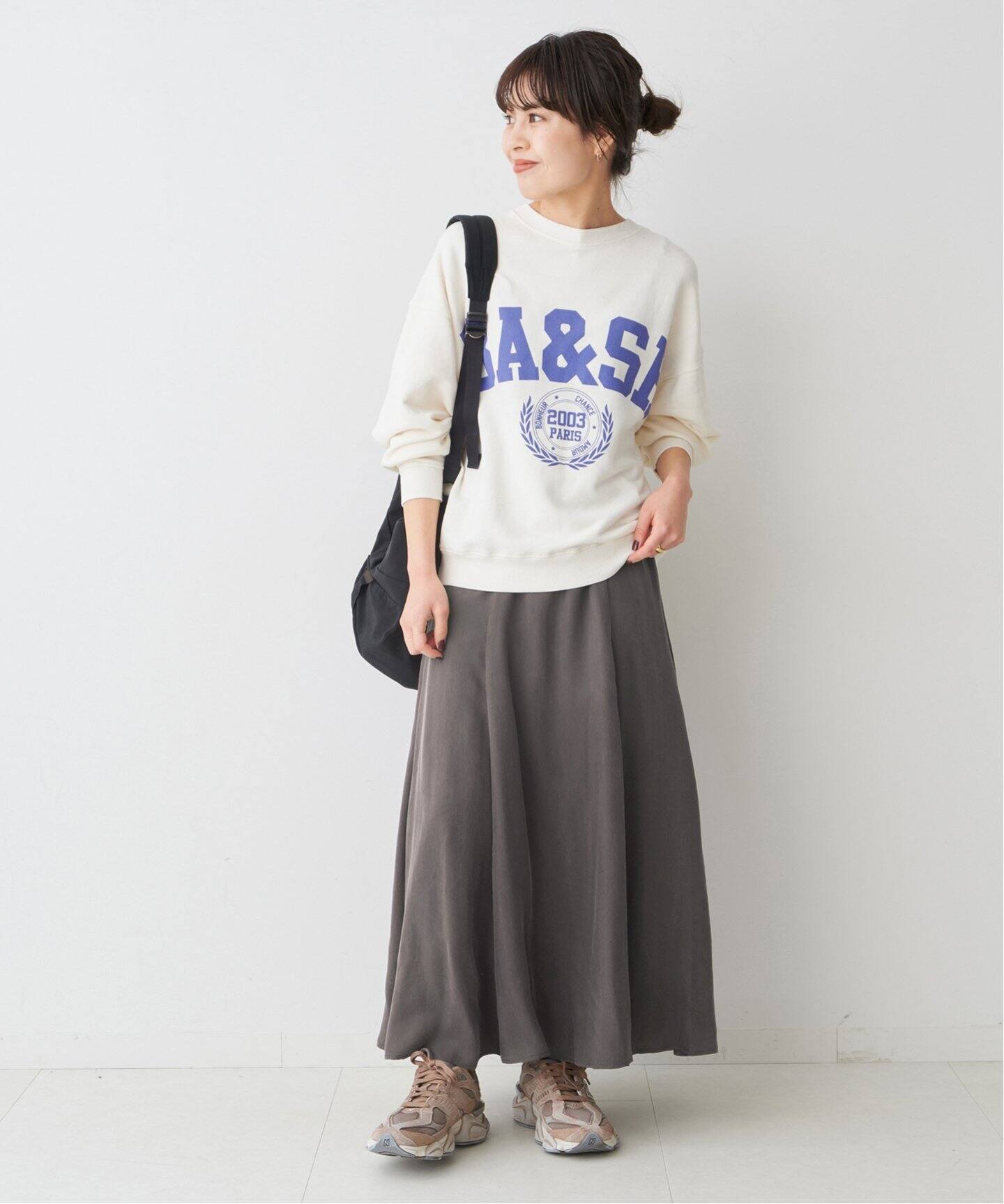 ウォッシャブルフィブリルスカート（ロング・マキシ丈スカート  