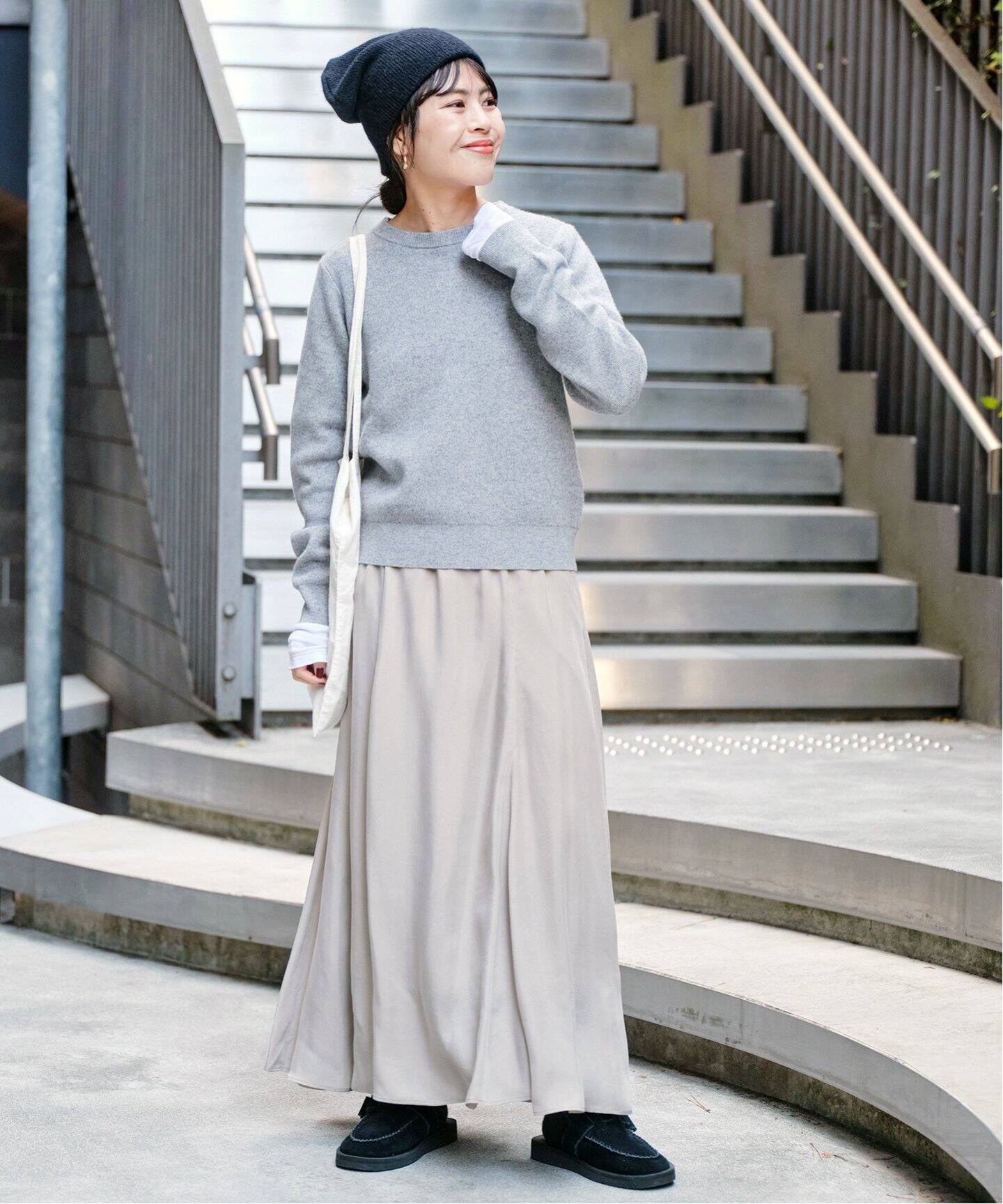 ウォッシャブルフィブリルスカート（ロング・マキシ丈スカート  