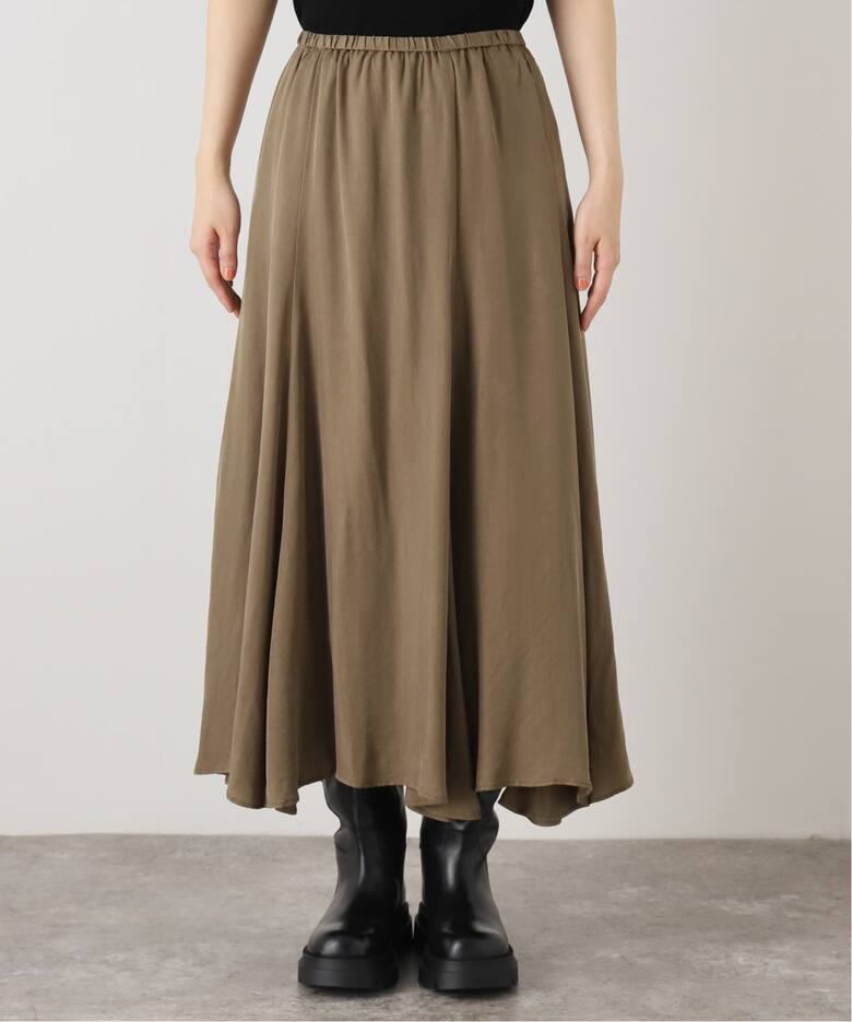ウォッシャブルフィブリルスカート（ロング・マキシ丈スカート  