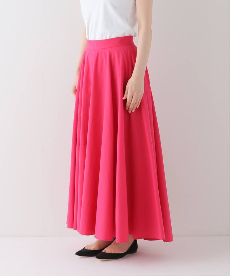 ナチュラルワッシャーフレアスカート（ロング・マキシ丈スカート  