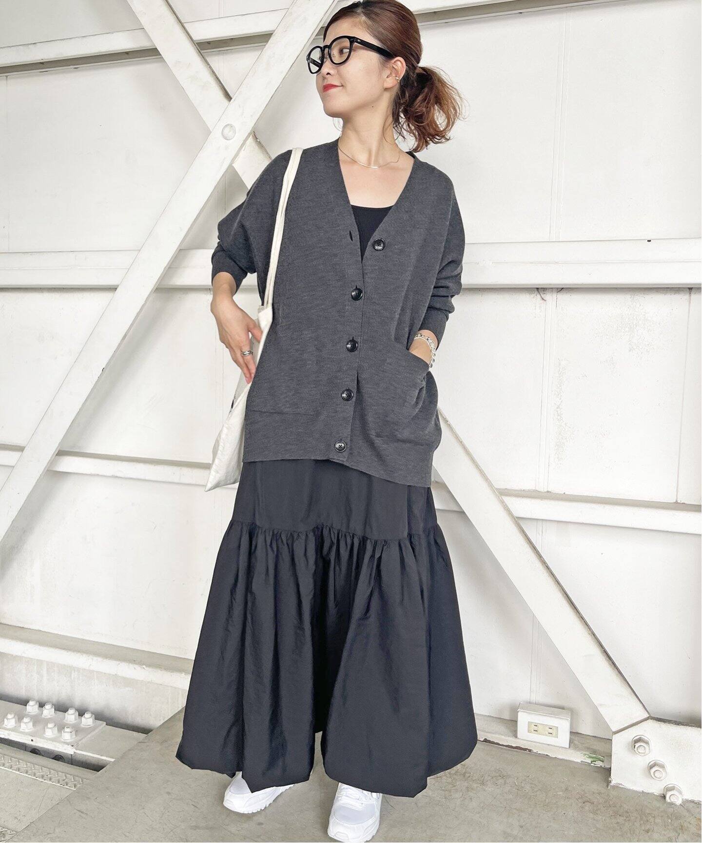 Spick and Spanスピックアンドスパン チュールスカート ブラック38