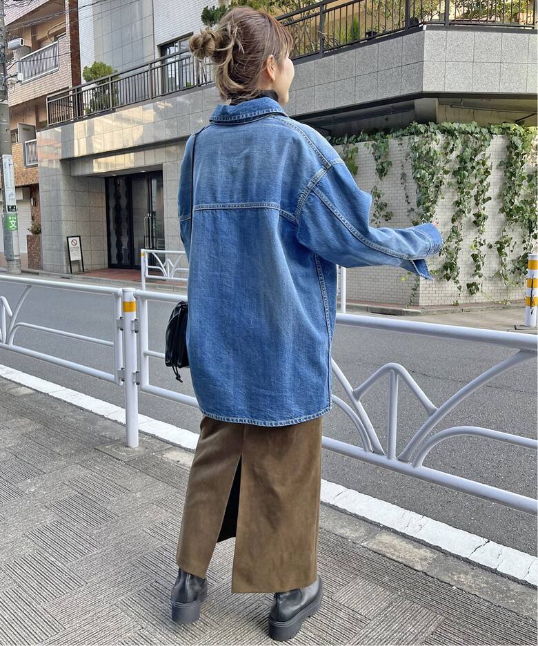 ≪一部店舗+WEB限定≫フェイクスウェードタイトロングスカート（ロング 