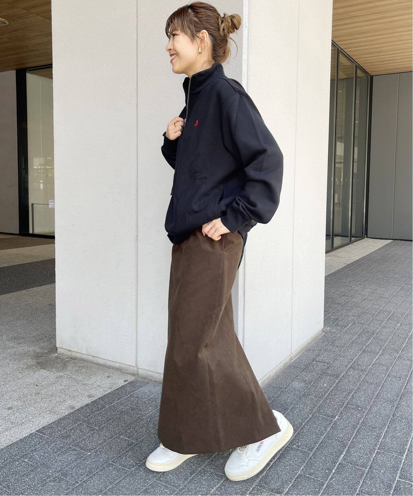 ≪一部店舗+WEB限定≫フェイクスウェードタイトロングスカート（ロング  