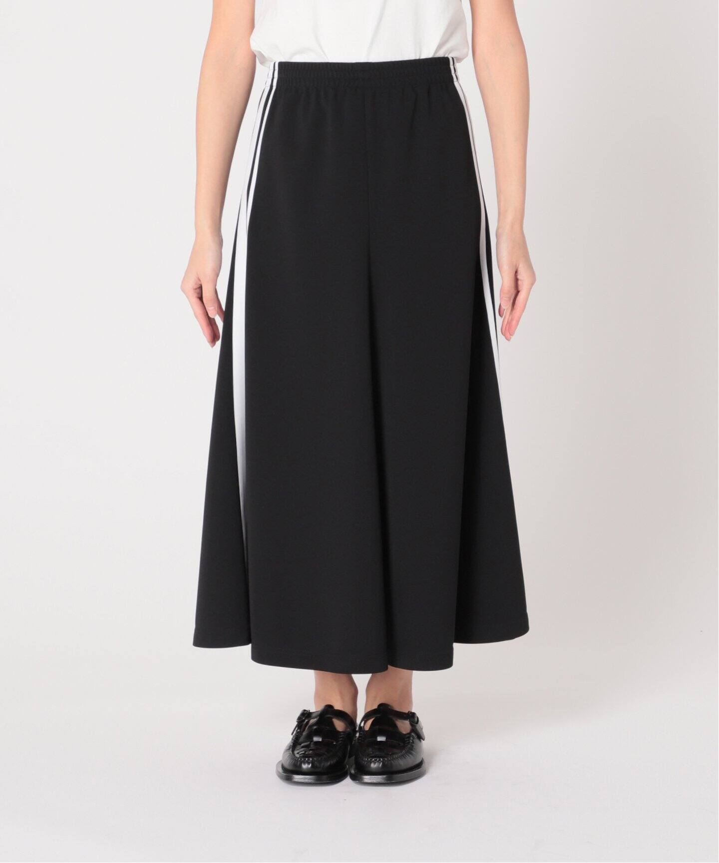 ジャージサイドラインフレアスカート 2（ロング・マキシ丈スカート  