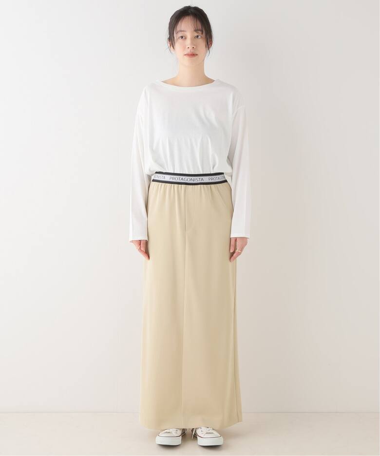 PROTAGONISTA / プロタゴニスタ】 LOGO EASY SK（ロング・マキシ丈  