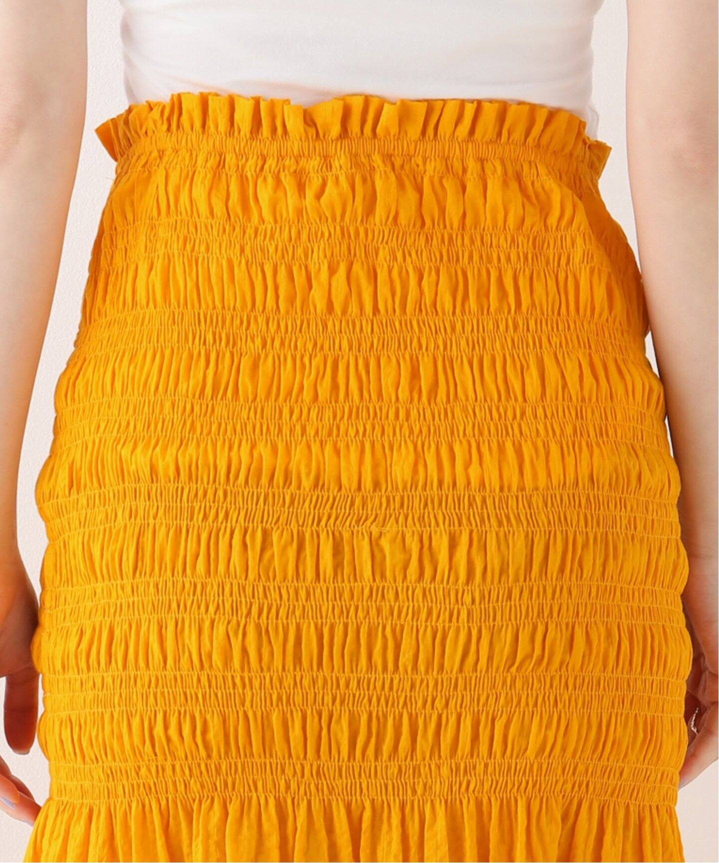 Venit/ヴェニット】 SHIRRING SKIRT（ロング・マキシ丈スカート  