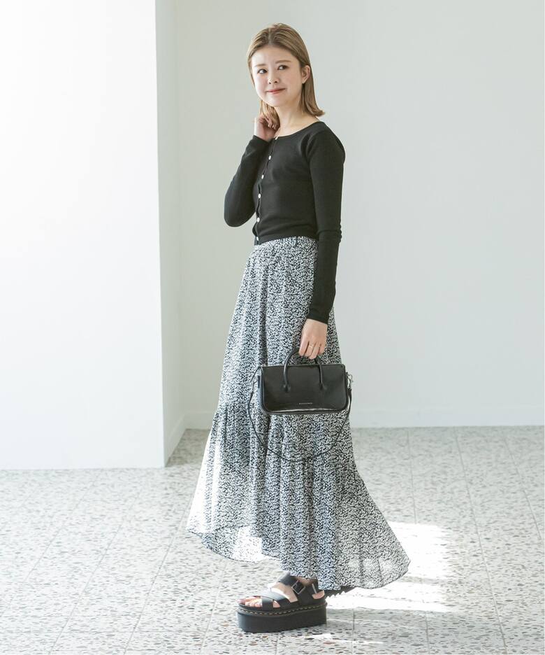 LIBERTYプリント ギャザースカート（ロング・マキシ丈スカート）｜U by  