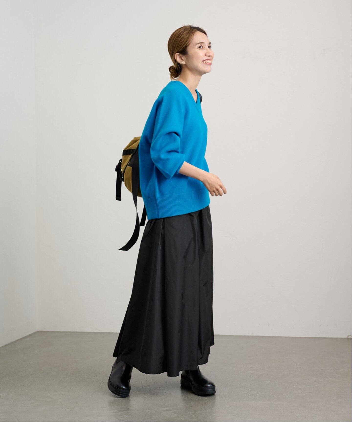 タフタギャザースカート（ロング・マキシ丈スカート）｜FRAMeWORK  