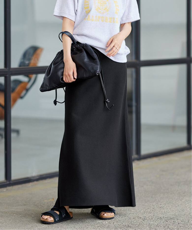 ウォッシャブルスムースフレアスカート（ロング・マキシ丈スカート  