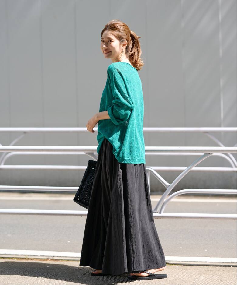 ギャザーマキシスカート（ロング・マキシ丈スカート）｜FRAMeWORK  