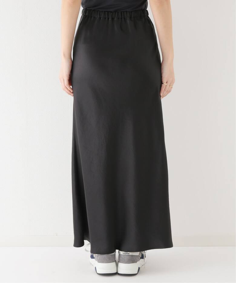 バイアスサテンロングスカート（ロング・マキシ丈スカート  