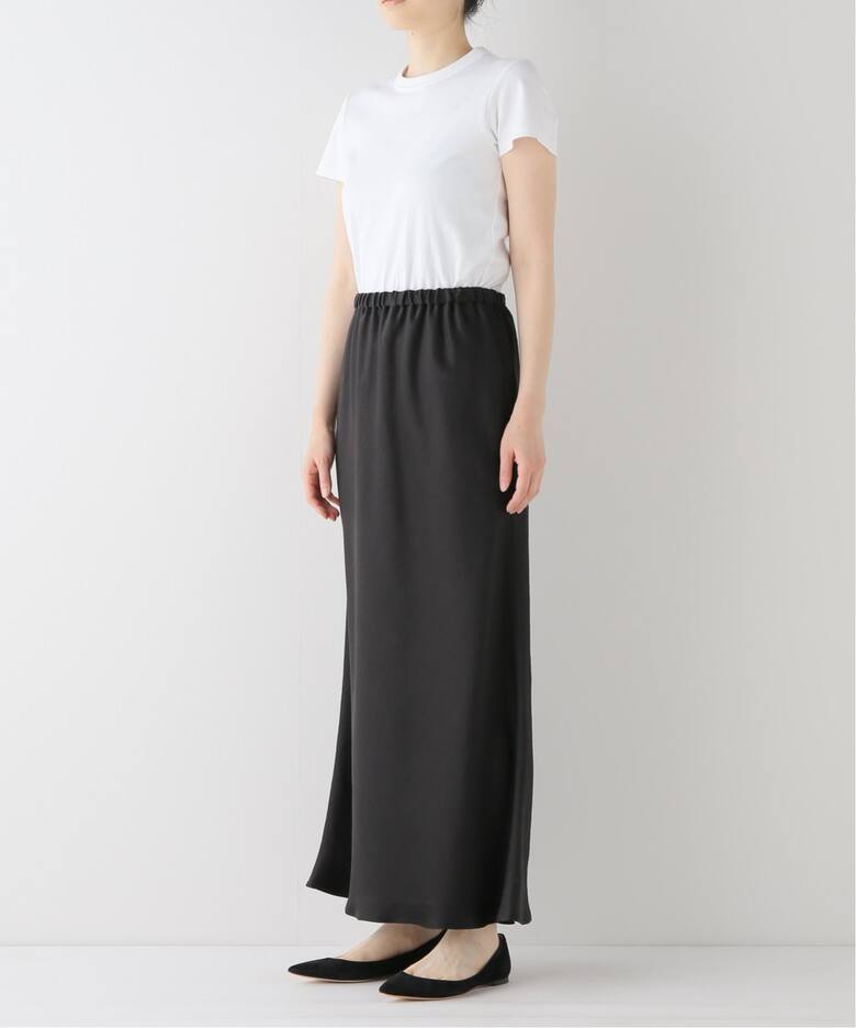 バイアスサテンロングスカート（ロング・マキシ丈スカート  