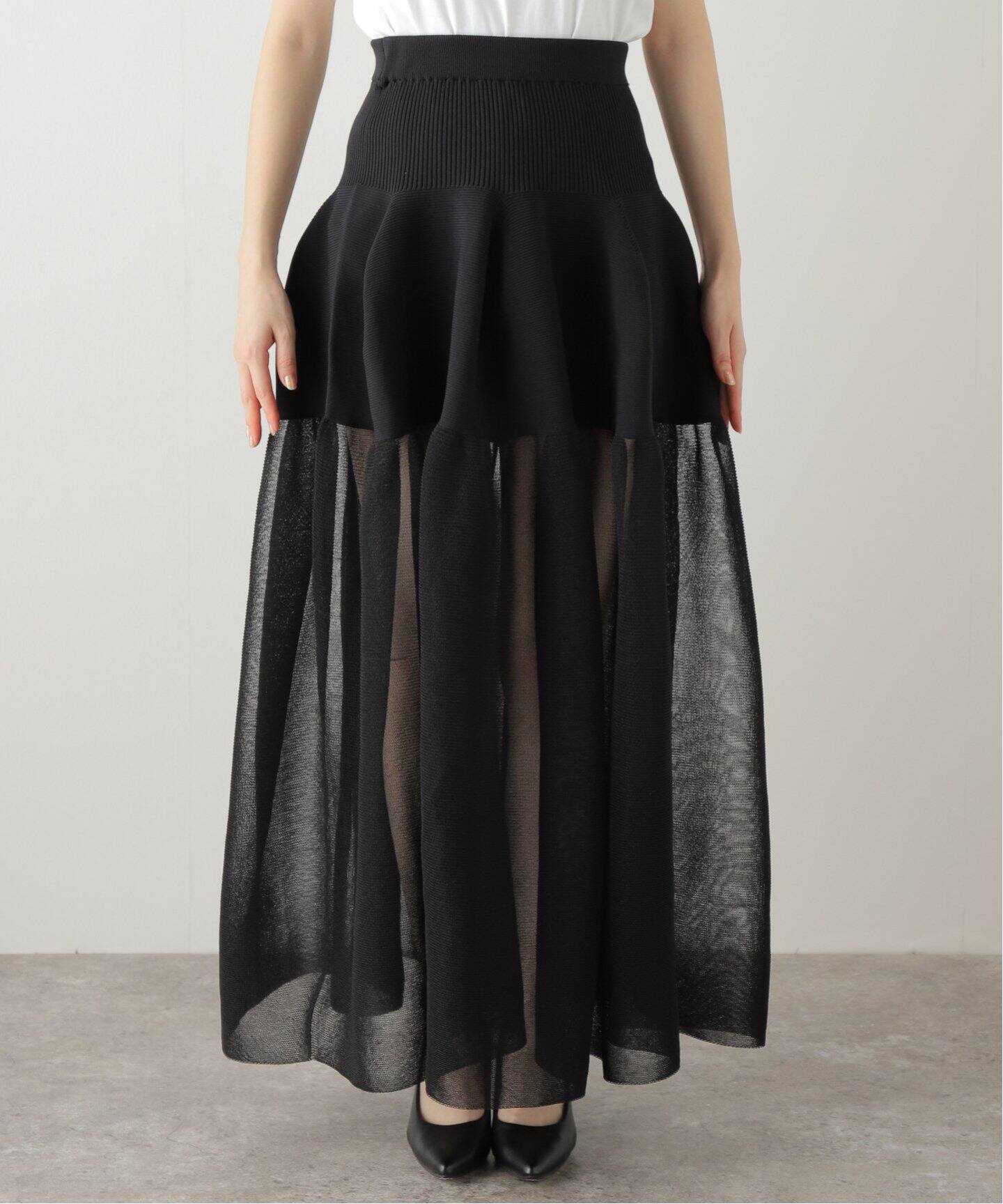 CFCL/シーエフシーエル】PORTTERY LUCIENT SKIRT：スカート（ロング  