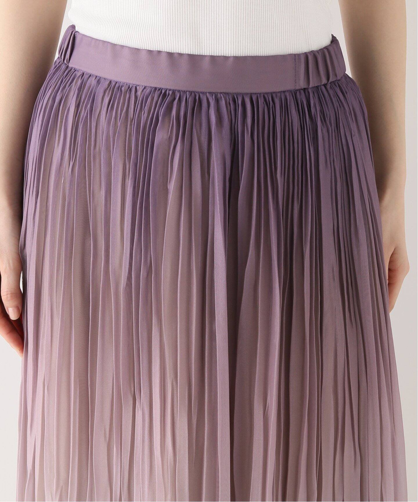 フラワーペタルグラデーションスカート（ロング・マキシ丈スカート  