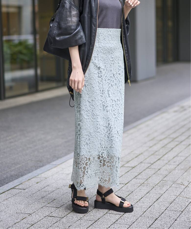 追加》リバーレースIラインスカート 5（ロング・マキシ丈スカート  