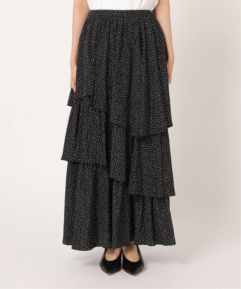 ノーブルバース 水玉プリーツスカート 上下 （ランダムドット  