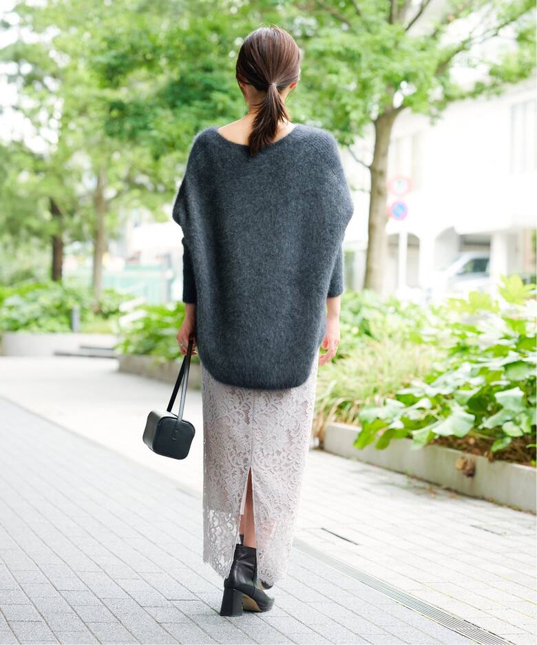 追加》リバーレースIラインスカート 7（ロング・マキシ丈スカート  