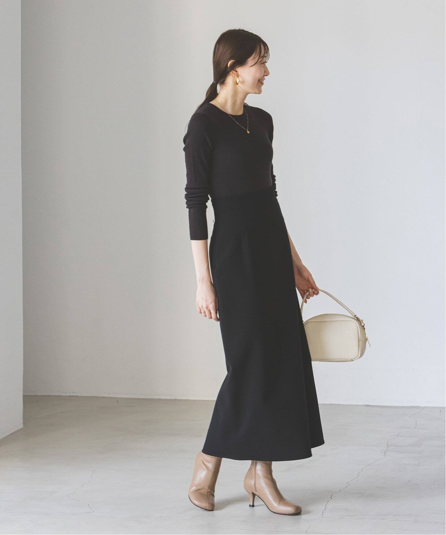 追加》ジャージーライクカラータイトスカート 5（ロング・マキシ丈  