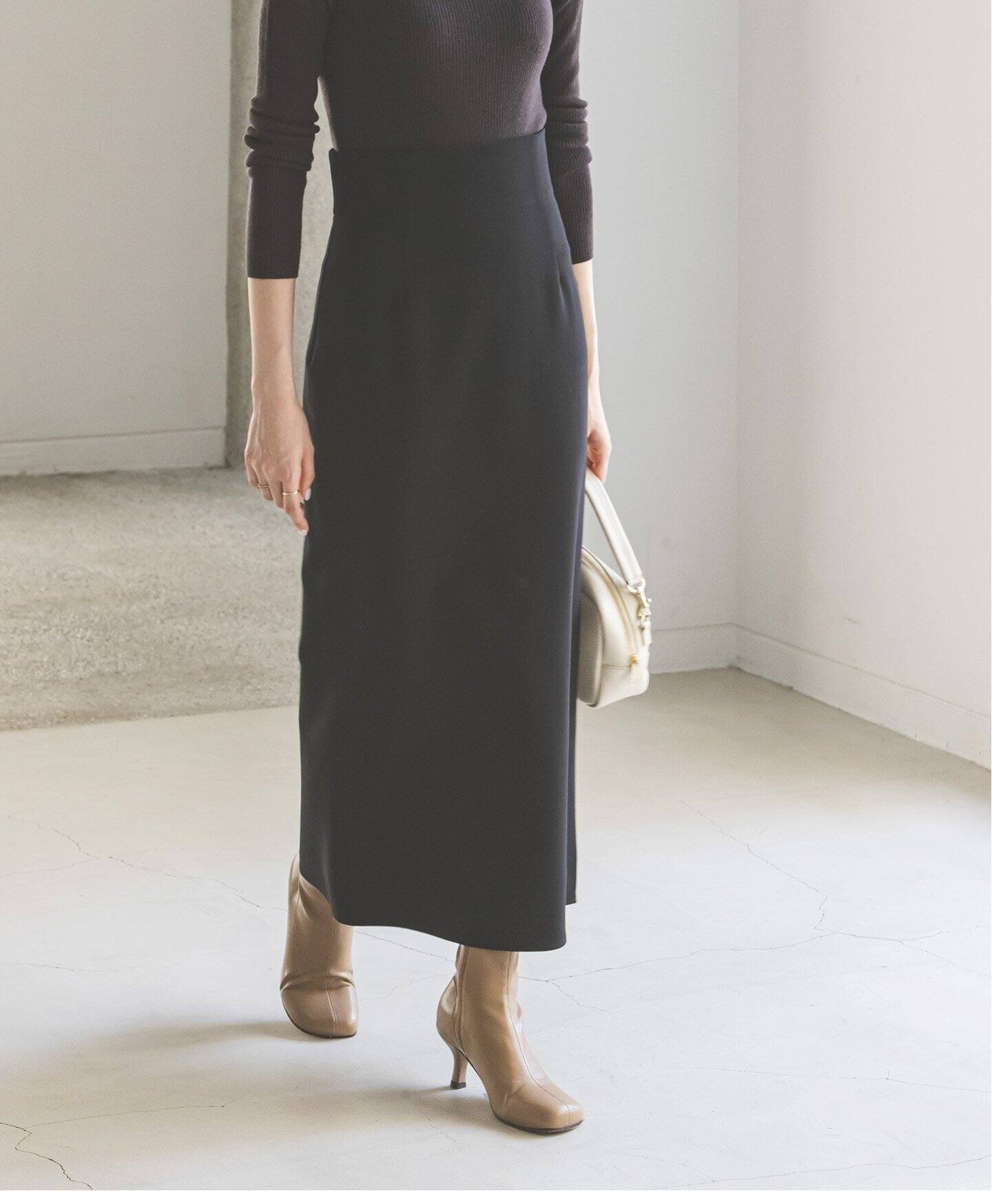 追加》ジャージーライクカラータイトスカート 5（ロング・マキシ丈  