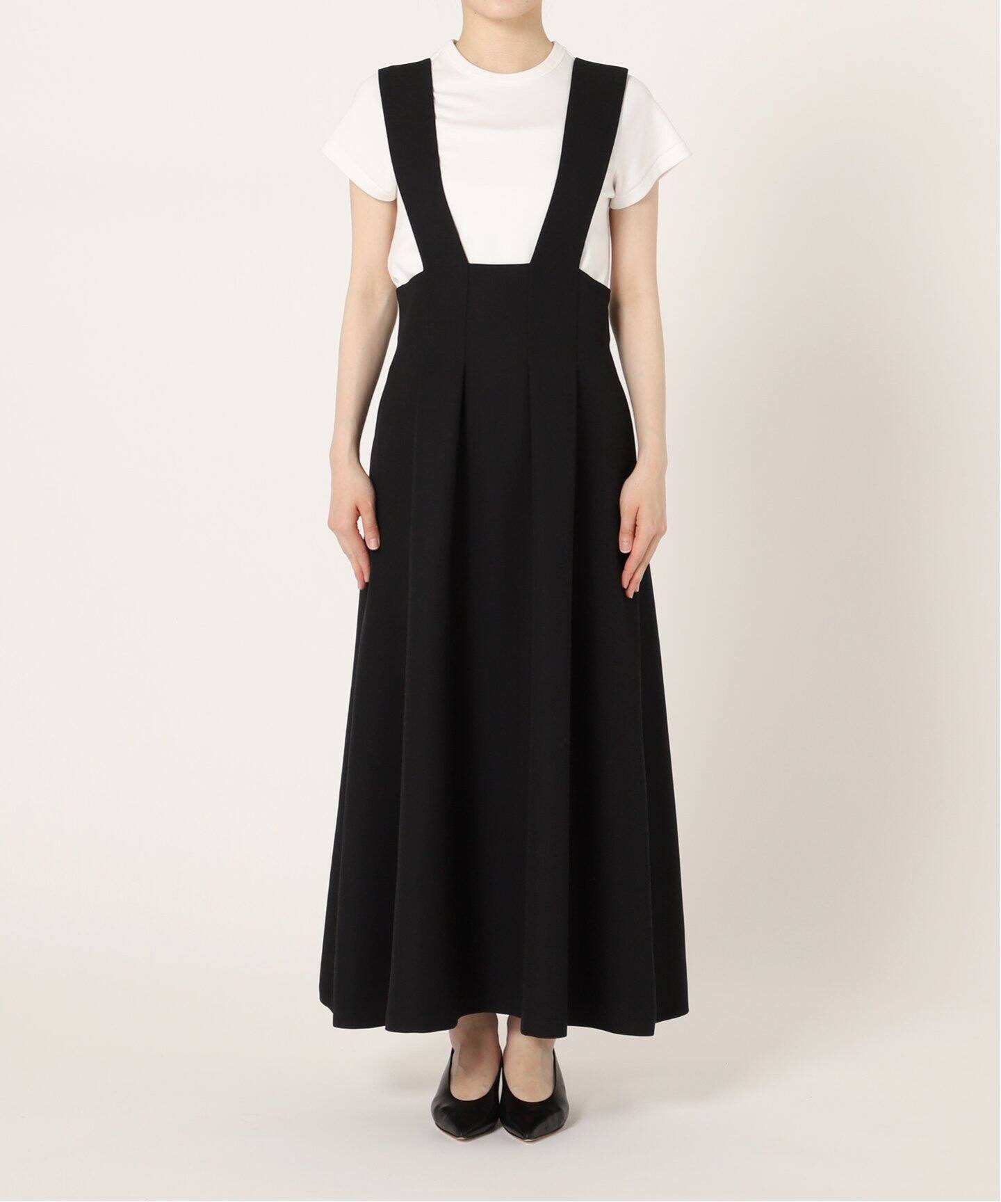 サロペットAラインスカート（ロング・マキシ丈スカート）｜NOBLE  