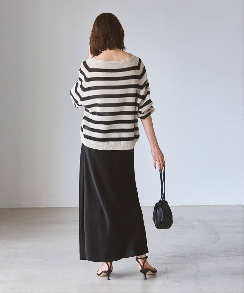 追加》ナローAラインサテンスカート 2（ロング・マキシ丈スカート  