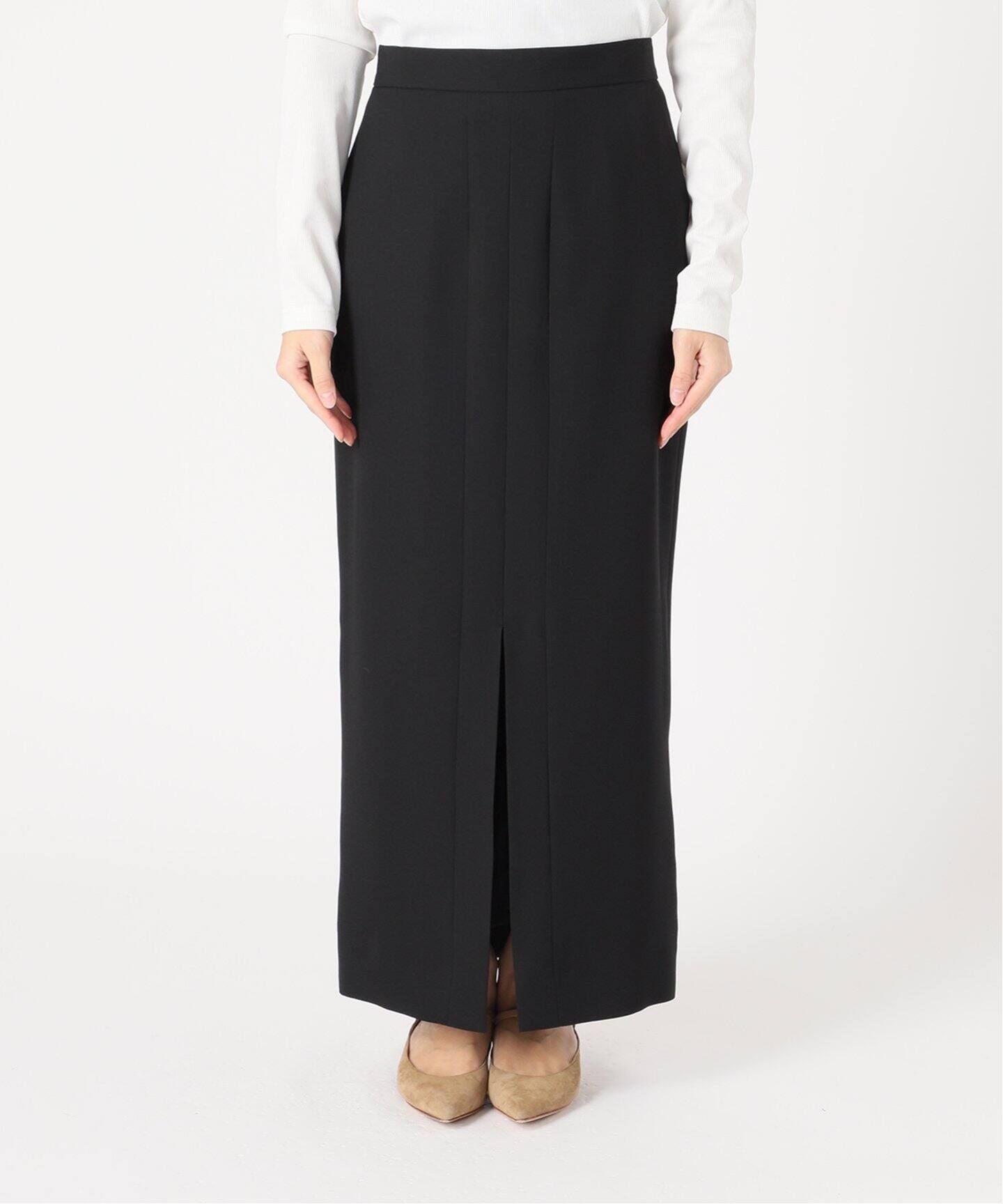 ダブルクロスタイトマキシスカート（ロング・マキシ丈スカート 