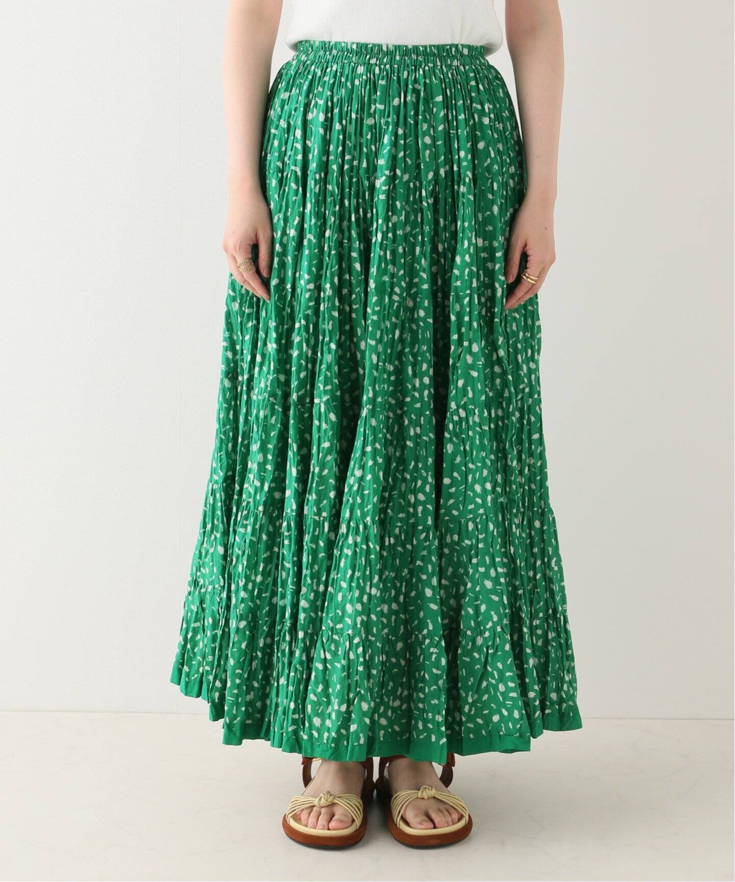 WEB限定》【MARIHA】草原の虹のスカート(プリント)（ロング・マキシ丈  