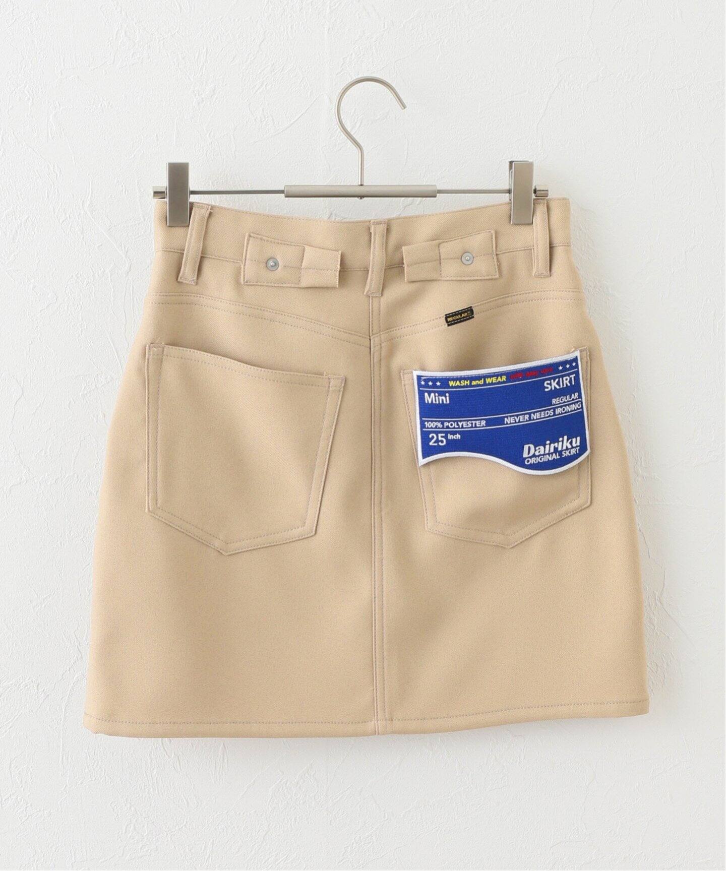 DAIRIKU / ダイリク】Polyester Mini Skirt（ミニスカート  
