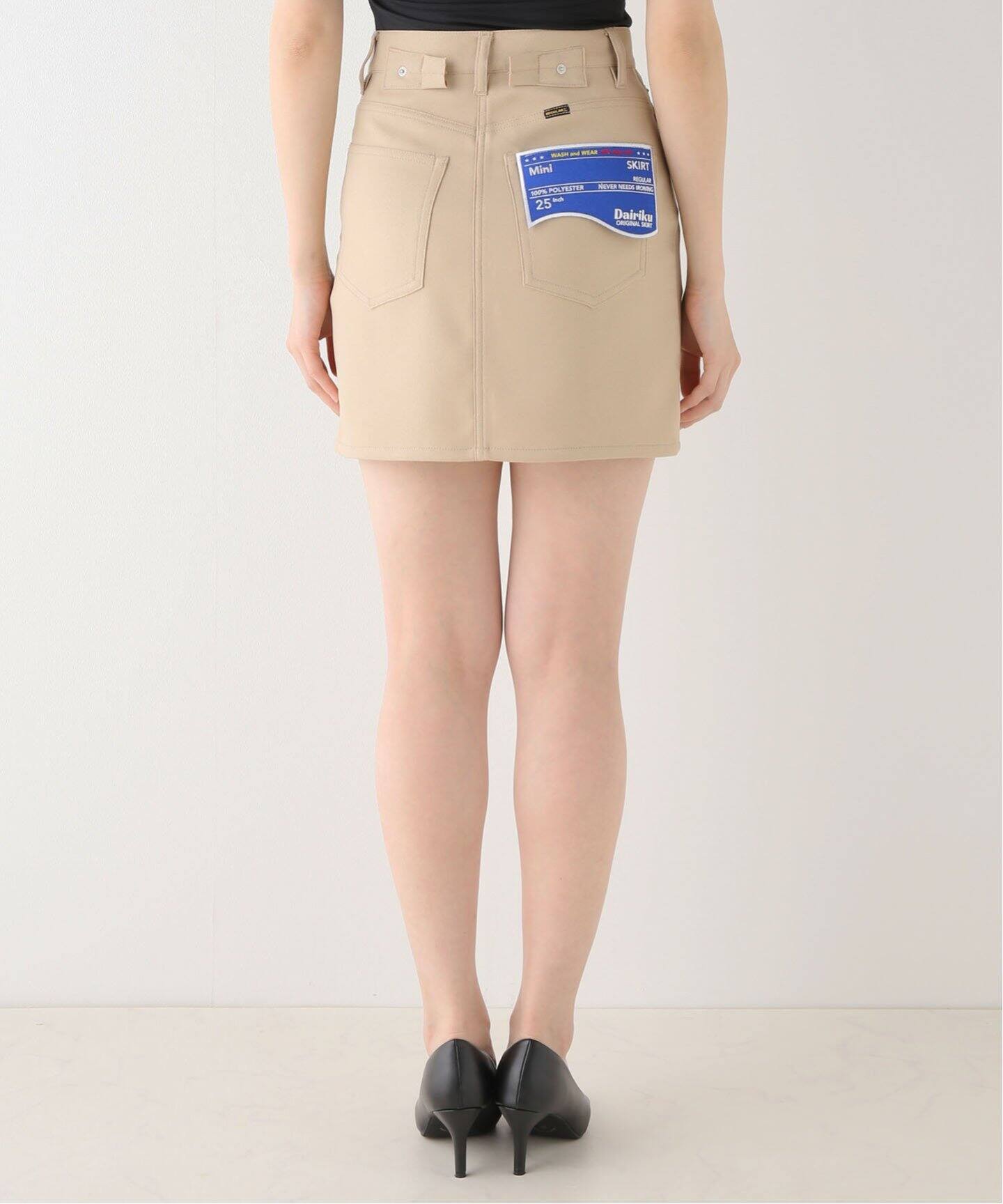 DAIRIKU / ダイリク】Polyester Mini Skirt（ミニスカート  