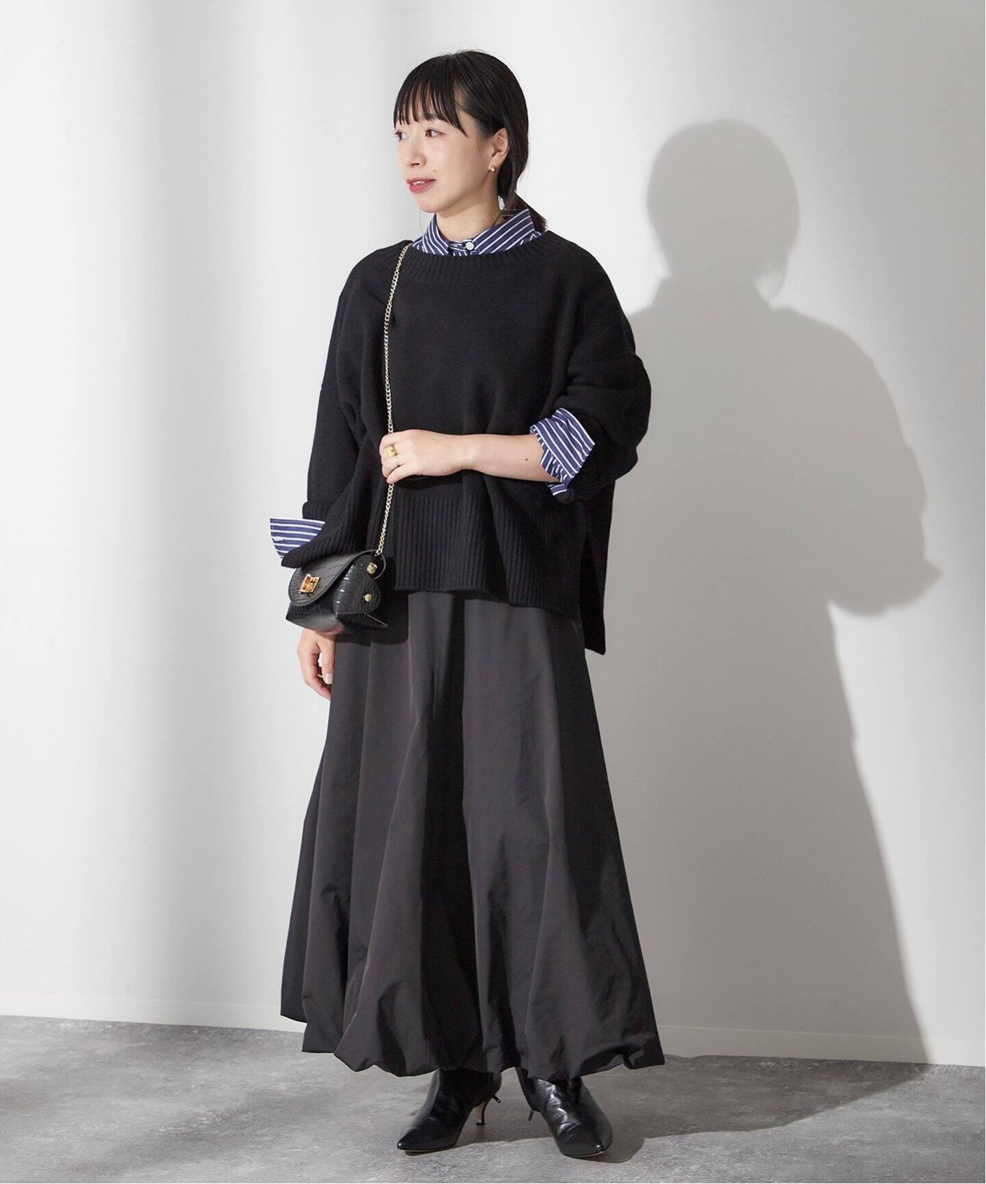 追加3》メモリータフタバルーンスカート（ロング・マキシ丈スカート  