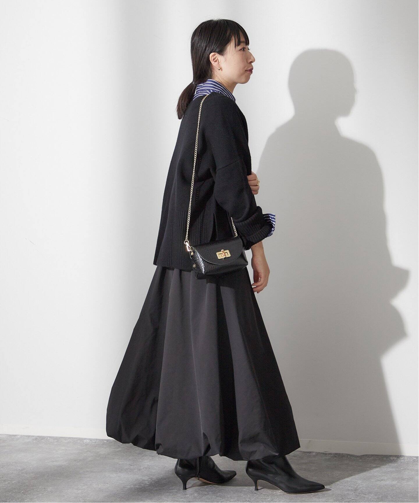 追加3》メモリータフタバルーンスカート（ロング・マキシ丈スカート  