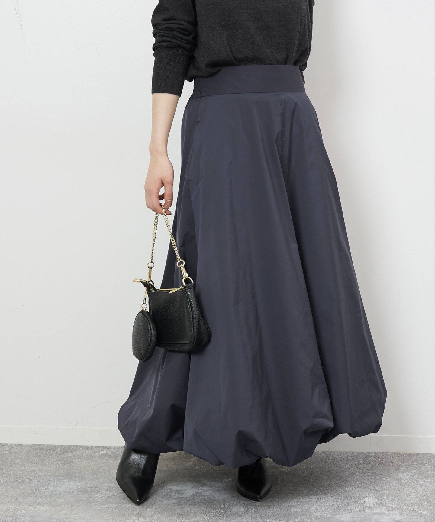 追加3》メモリータフタバルーンスカート（ロング・マキシ丈スカート  