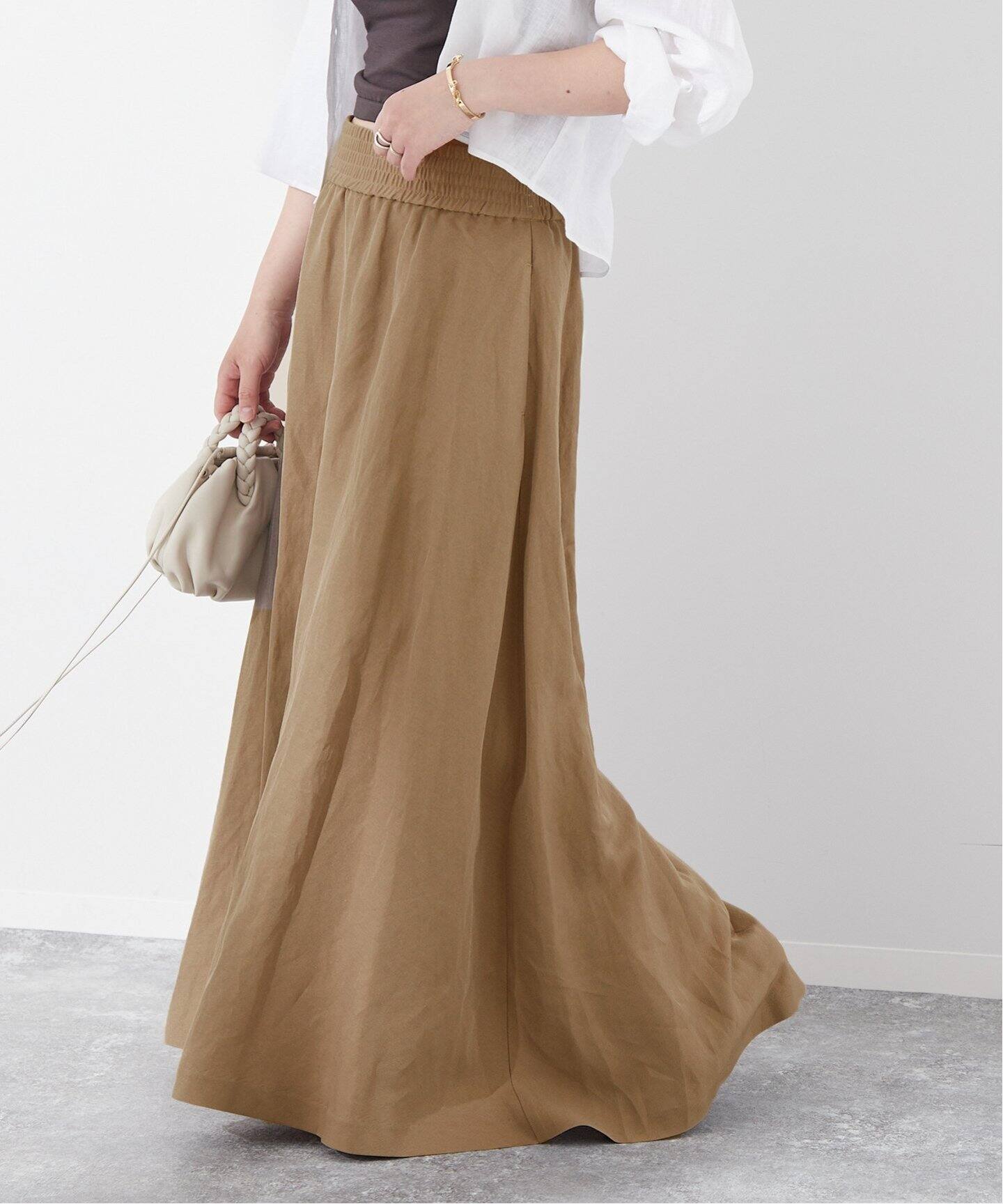 NAIA TWILL フレアスカート（ロング・マキシ丈スカート）｜JOURNAL  