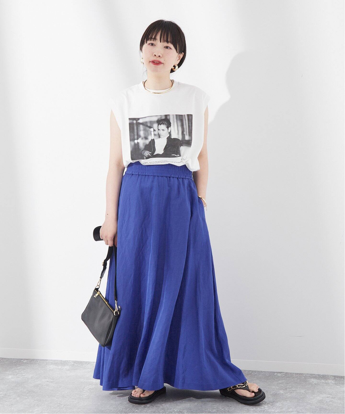 NAIA TWILL フレアスカート（ロング・マキシ丈スカート）｜JOURNAL  