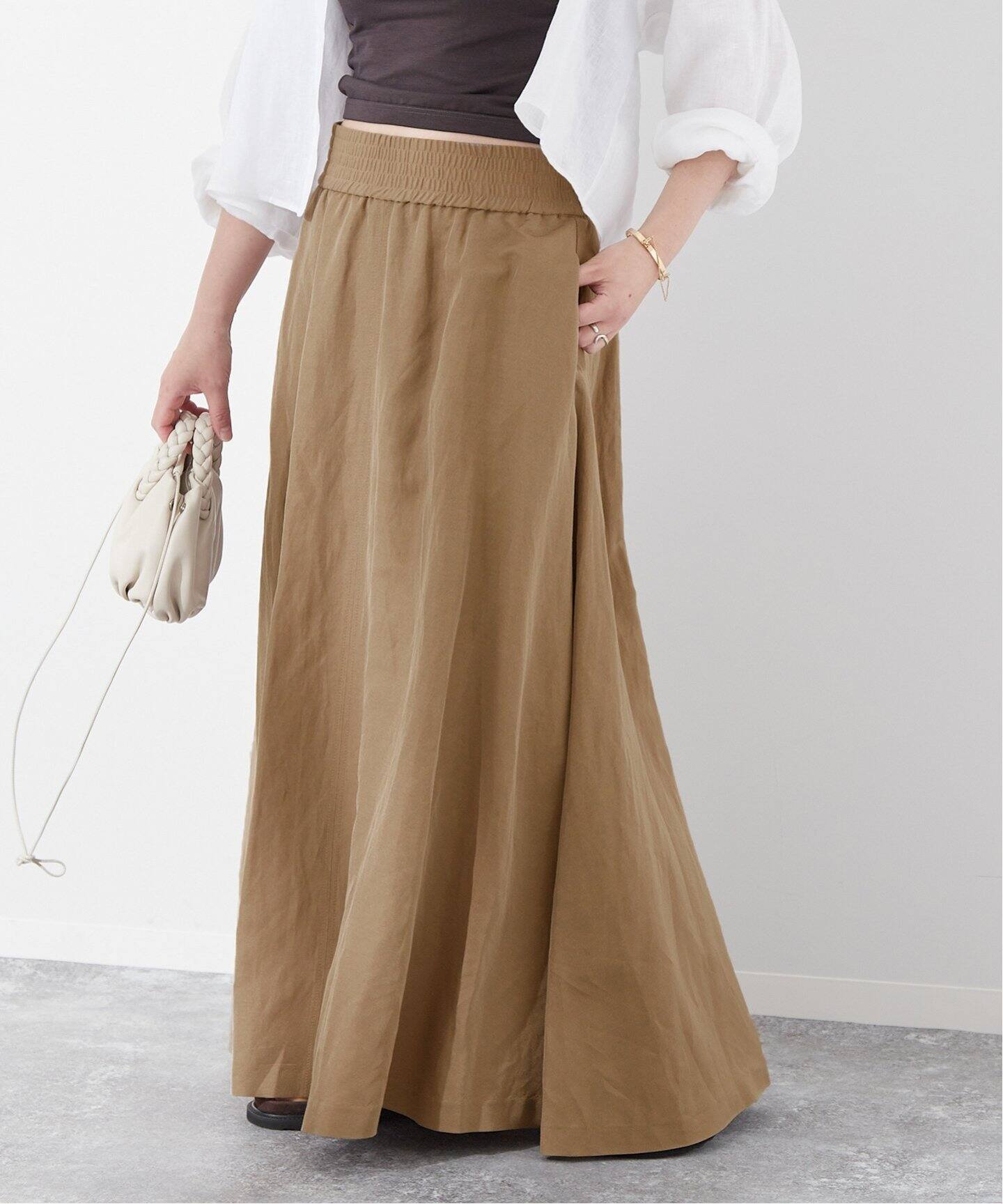 NAIA TWILL フレアスカート（ロング・マキシ丈スカート）｜JOURNAL  