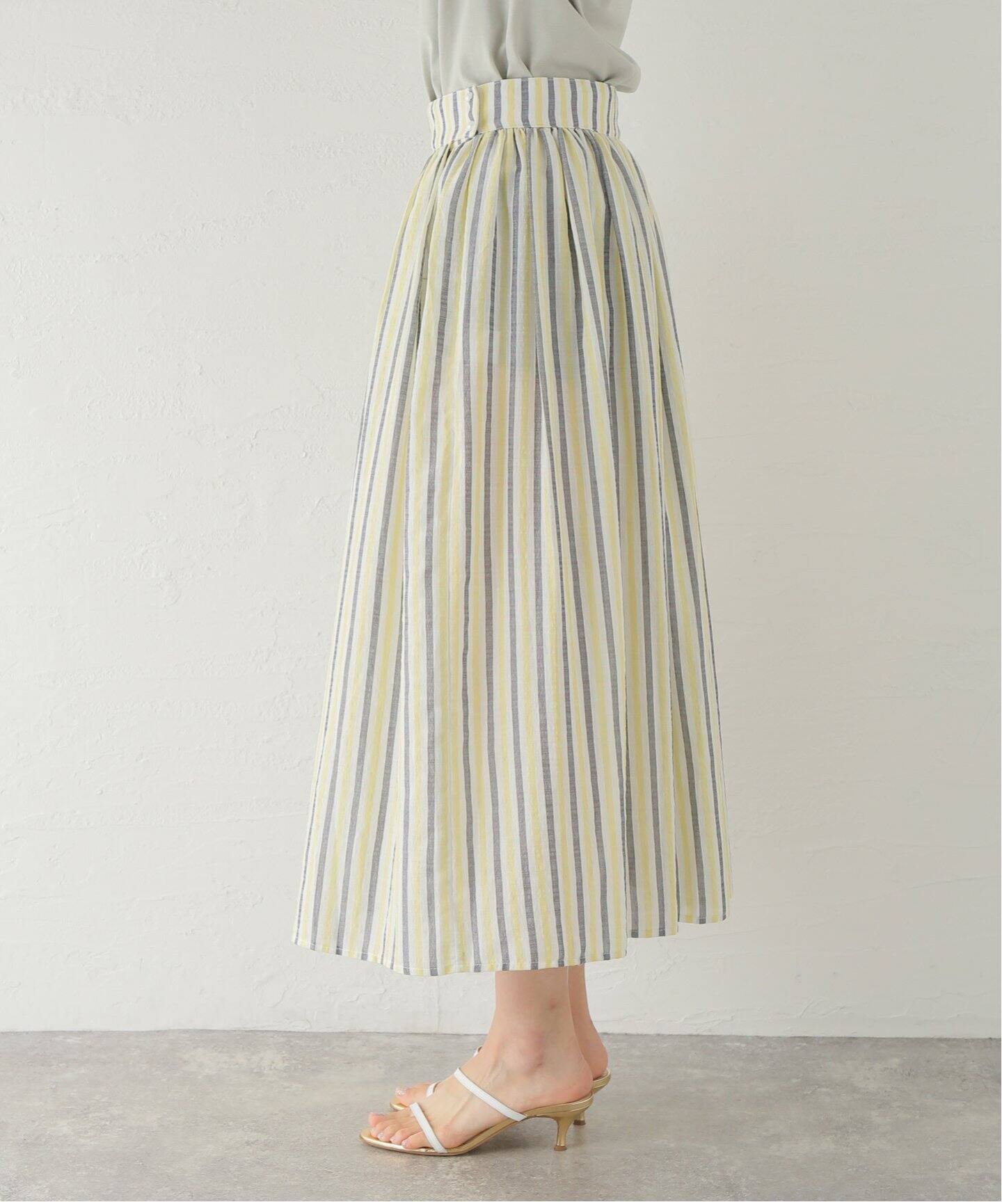 CHARRITA ／チャリータ】Falda rayada：スカート（ロング・マキシ丈  